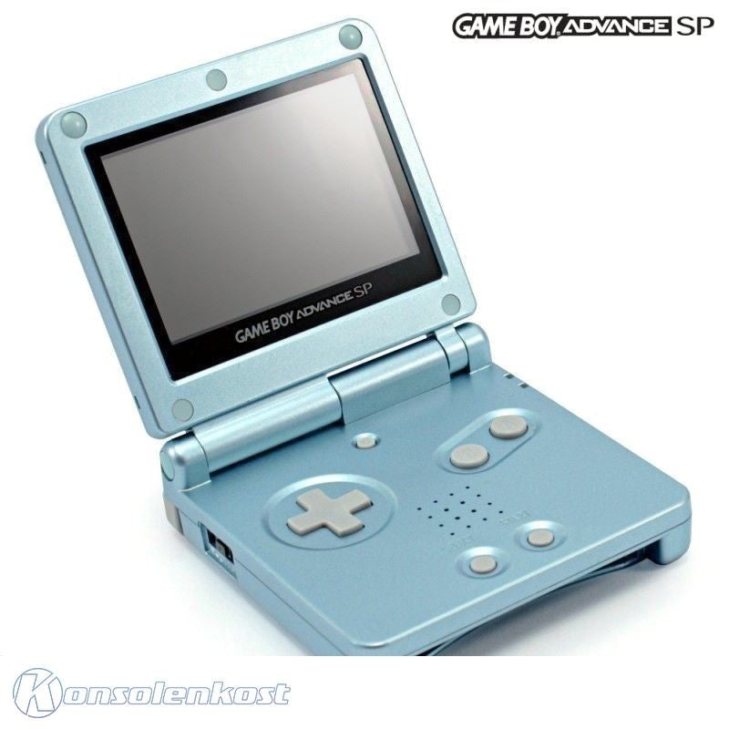 Konsole GBA SP Arctic Blue / blau + Netzteil