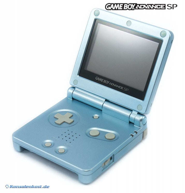 Konsole GBA SP Arctic Blue / blau + Netzteil
