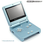 Konsole GBA SP Arctic Blue / blau + Netzteil