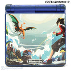 Konsole GBA SP blau Custom Design Pokemon Trainer Battle + Netzteil