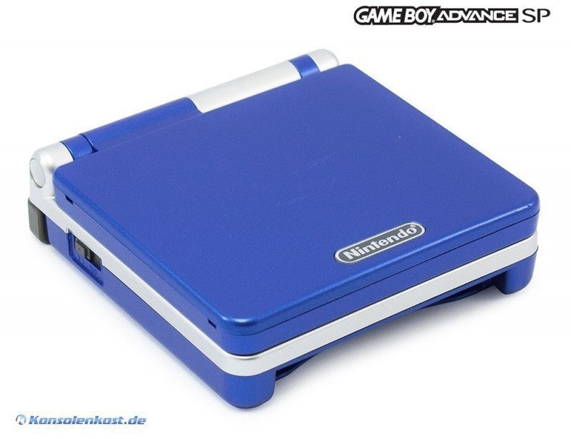 Konsole GBA SP blau-silber + Netzteil