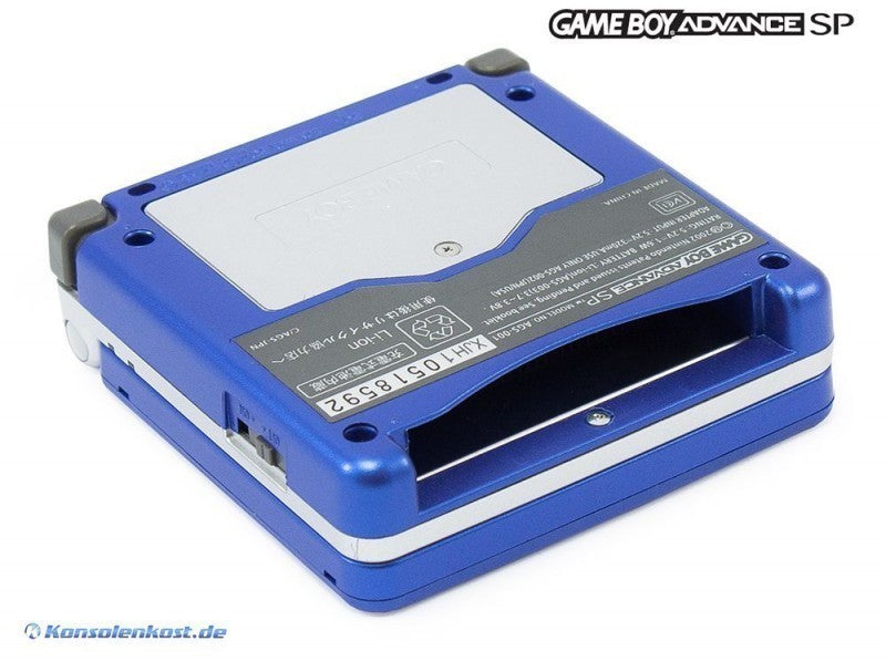 Konsole GBA SP blau-silber + Netzteil
