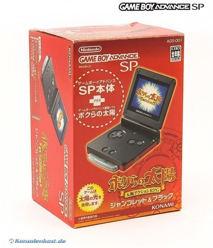 Konsole GBA SP Boktai + Netzteil — Limited Edition