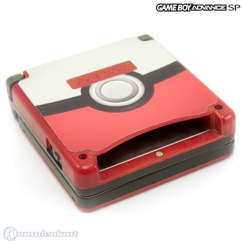 Konsole GBA SP Custom Design Pokemon Pokeball + Netzteil