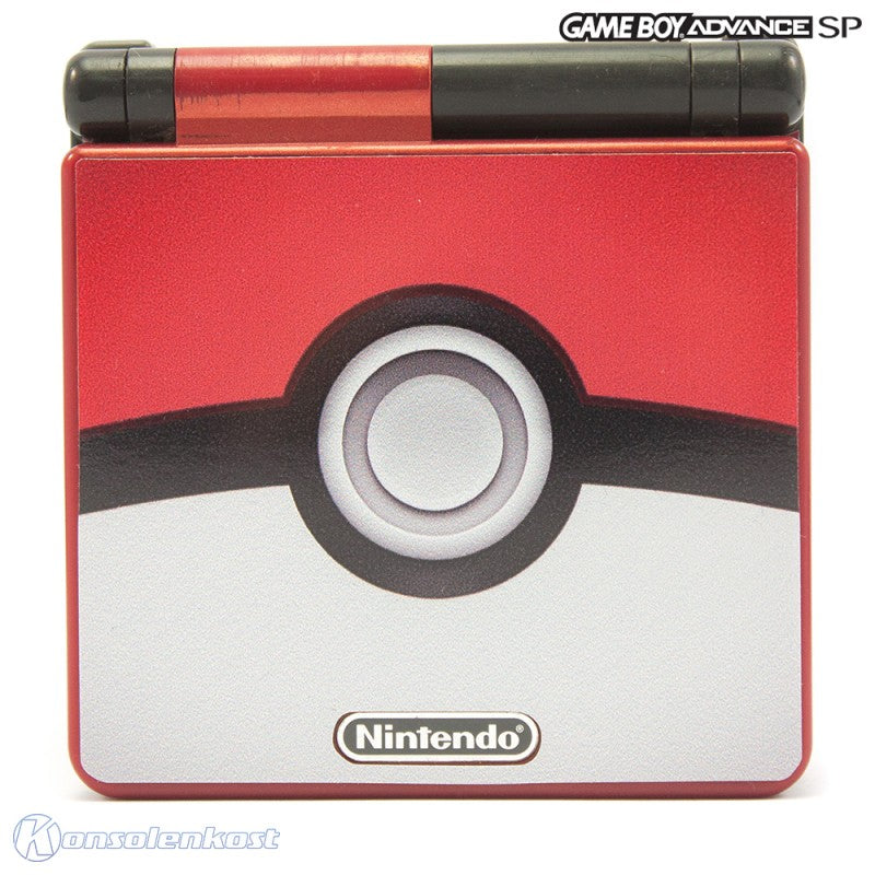 Konsole GBA SP Custom Design Pokemon Pokeball + Netzteil