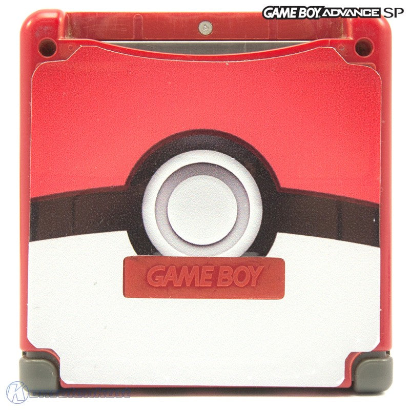 Konsole GBA SP Custom Design Pokemon Pokeball + Netzteil