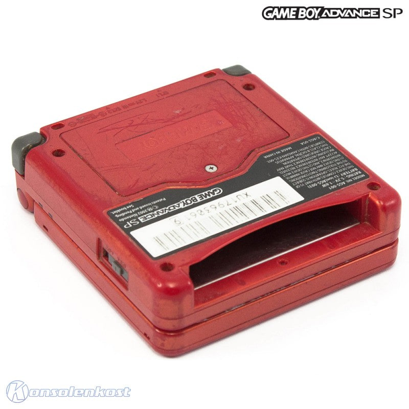 Konsole GBA SP Custom Design Spider-Man / rotes Netz + Netzteil