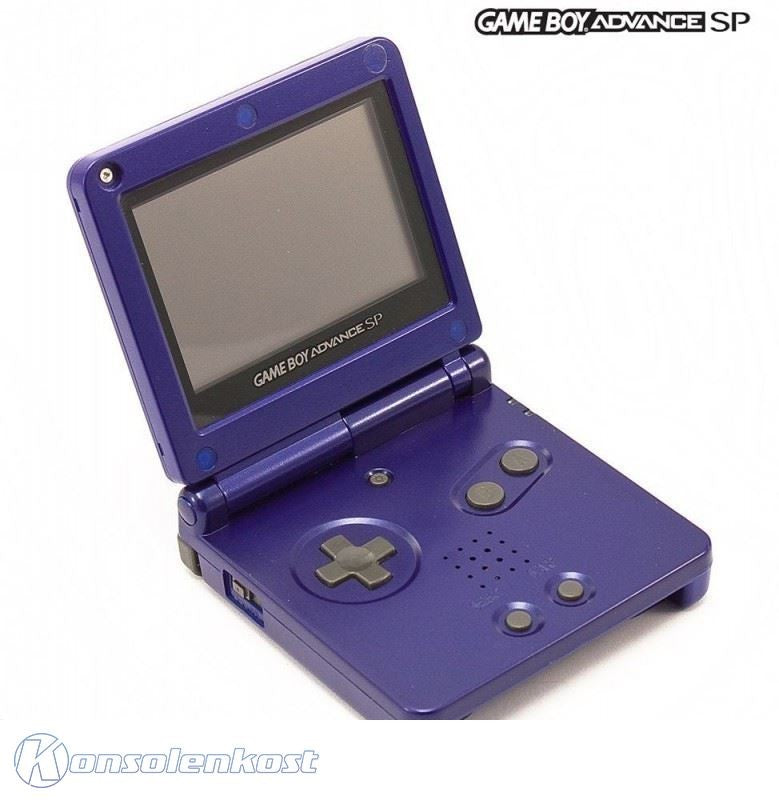 Konsole GBA SP Dark Blue + Netzteil