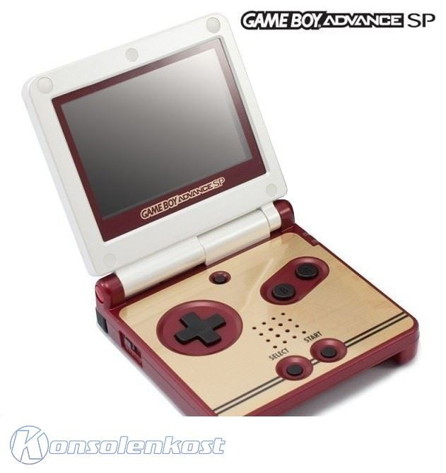 Konsole GBA SP Famicom 20th + Netzteil — Anniversary Edition