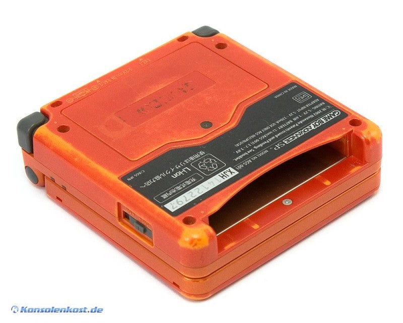 Konsole GBA SP inkl. Netzteil Charizard Fire Red Pokemon Edition — Charizard Fire Red Pokemon Edition