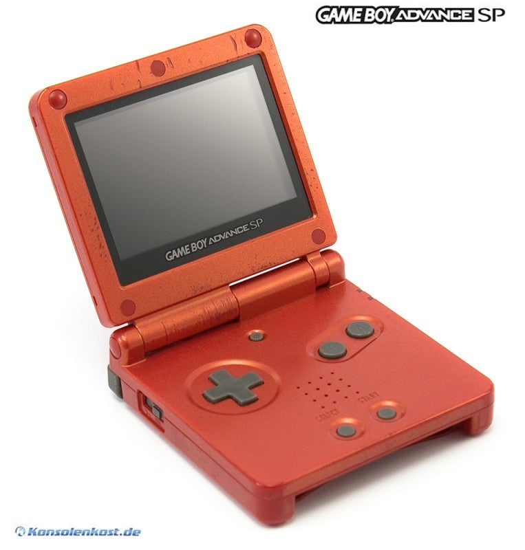 Konsole GBA SP inkl. Netzteil iQue rot — Limited Edition