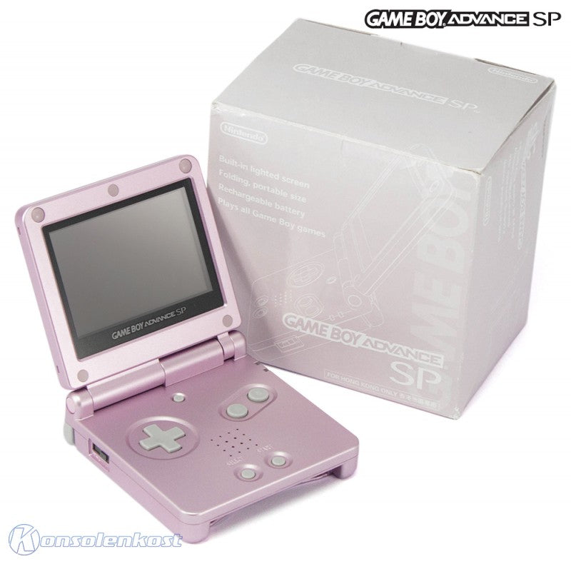 Konsole GBA SP inkl. Netzteil Pearl Pink (HK)