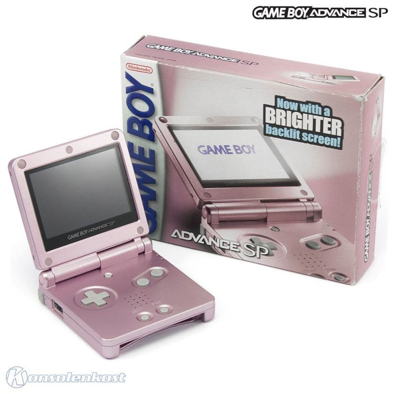 Konsole GBA SP inkl. Netzteil pink AGS-101
