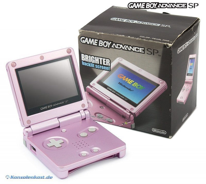 Konsole GBA SP inkl. Netzteil pink AGS-101