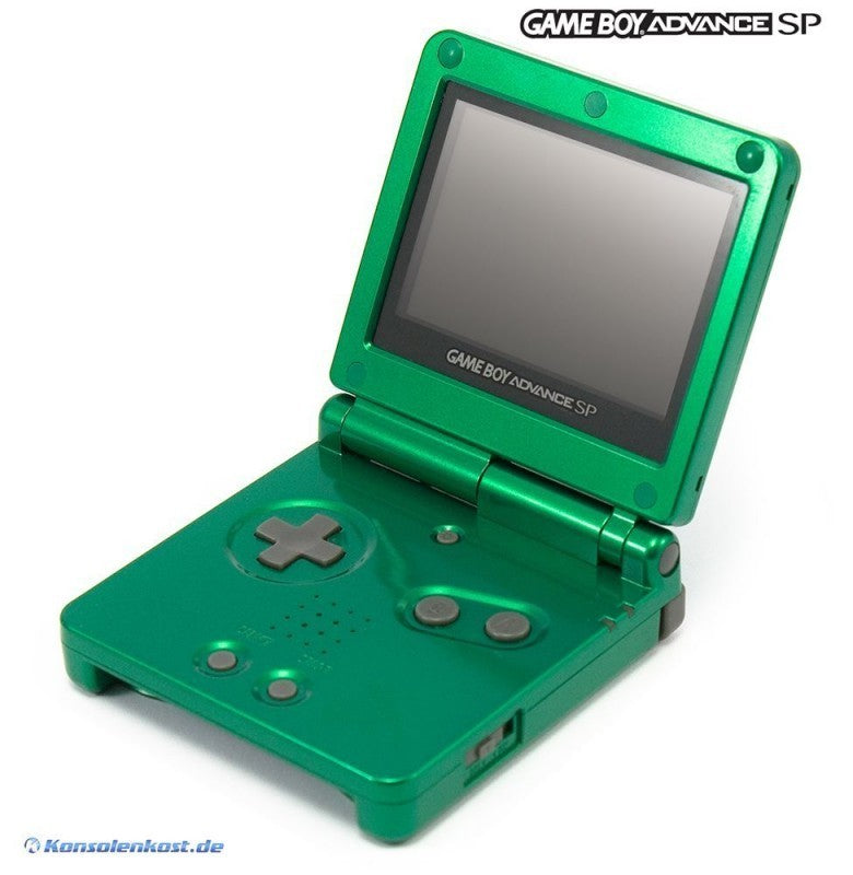 Konsole GBA SP inkl. Netzteil Rayquaza Pokemon Center Edition — Rayquaza Pokemon Center Edition