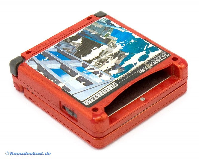 Konsole GBA SP inkl. Netzteil rot Custom Design Ultimate Spider-Man