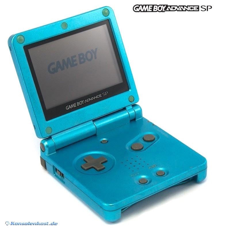 Konsole GBA SP AGS-001 Surf Blue + Netzteil