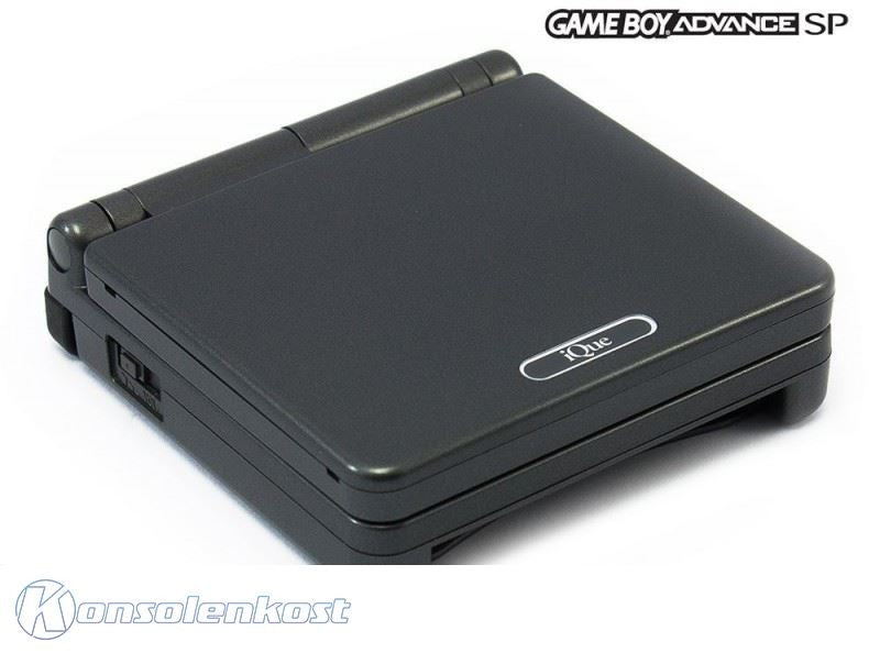 Konsole GBA SP iQue schwarz + Netzteil — Limited Edition