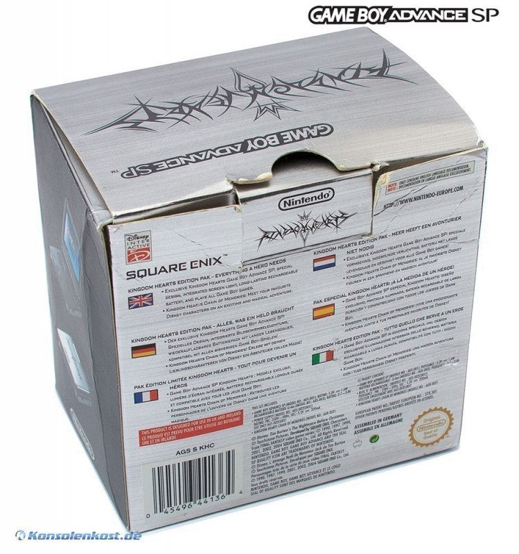Konsole GBA SP Kingdom Hearts + Netzteil — Limited Edition