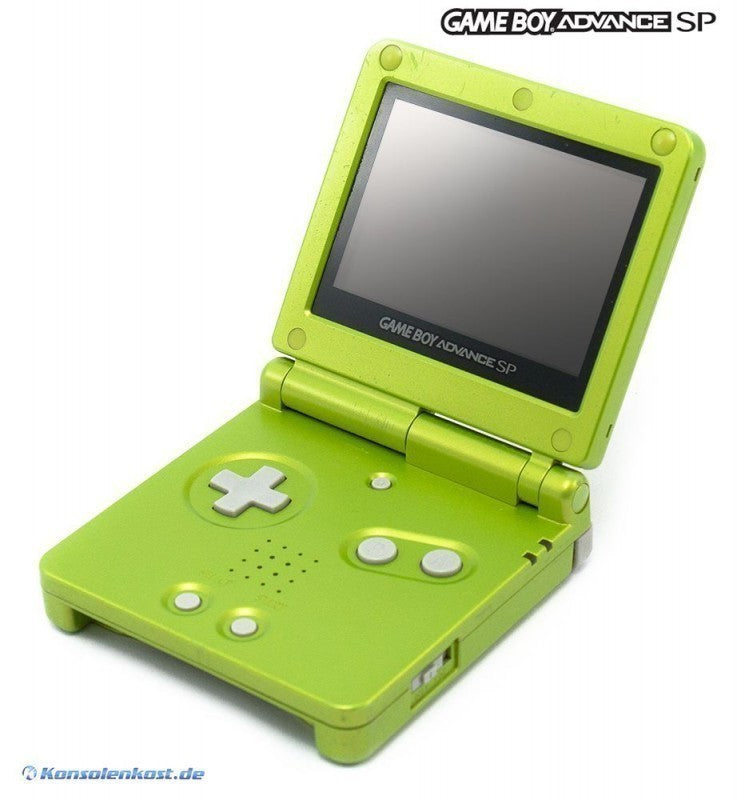 Konsole GBA SP Lime Green + Netzteil — Limited Edition