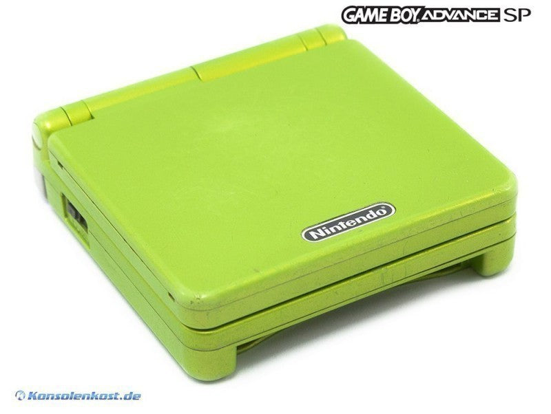 Konsole GBA SP Lime Green + Netzteil — Limited Edition