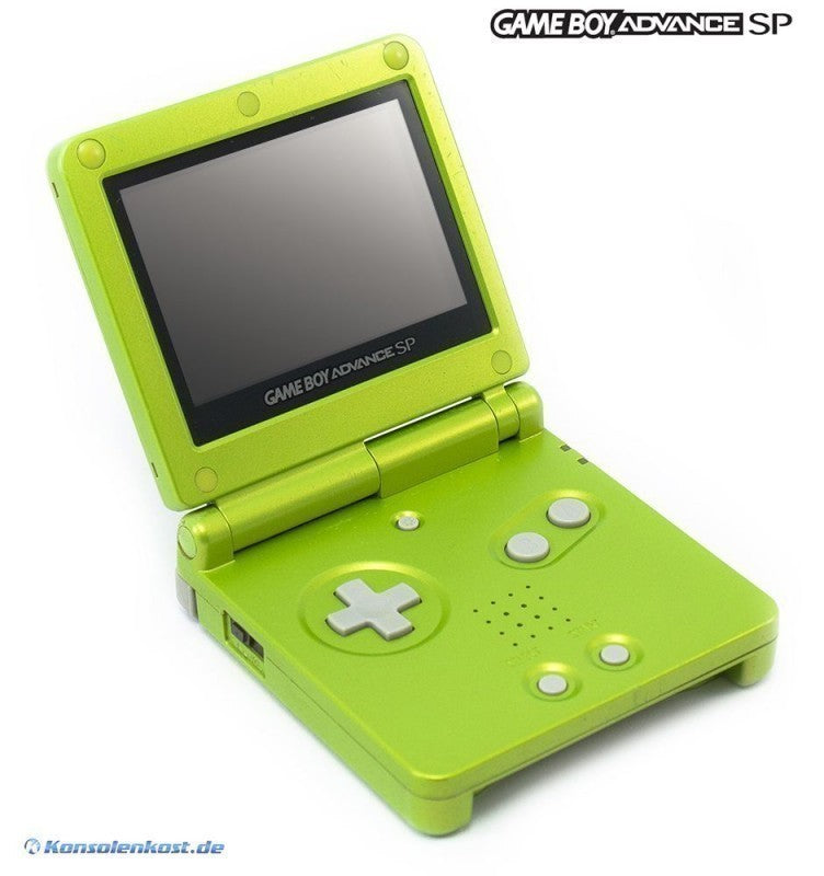 Konsole GBA SP Lime Green + Netzteil — Limited Edition