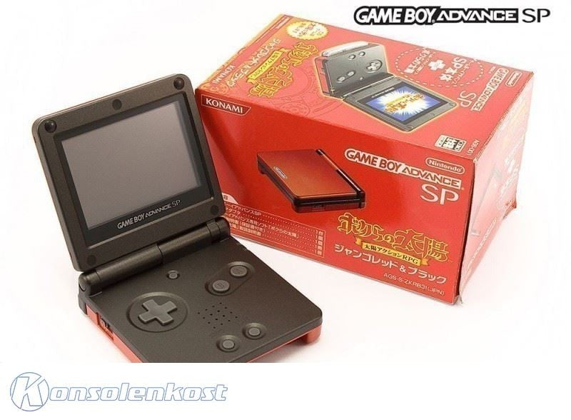 Konsole GBA SP mit Spiel Boktai + Netzteil — Limited Edition