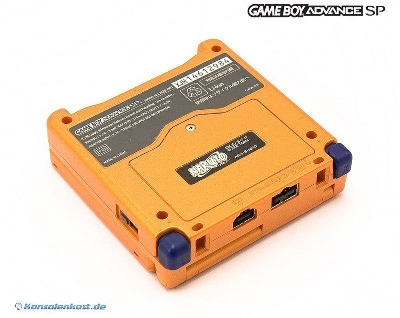Konsole GBA SP AGS-001 Naruto + Netzteil — Special Edition