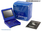 Konsole GBA SP + Netzteil blau