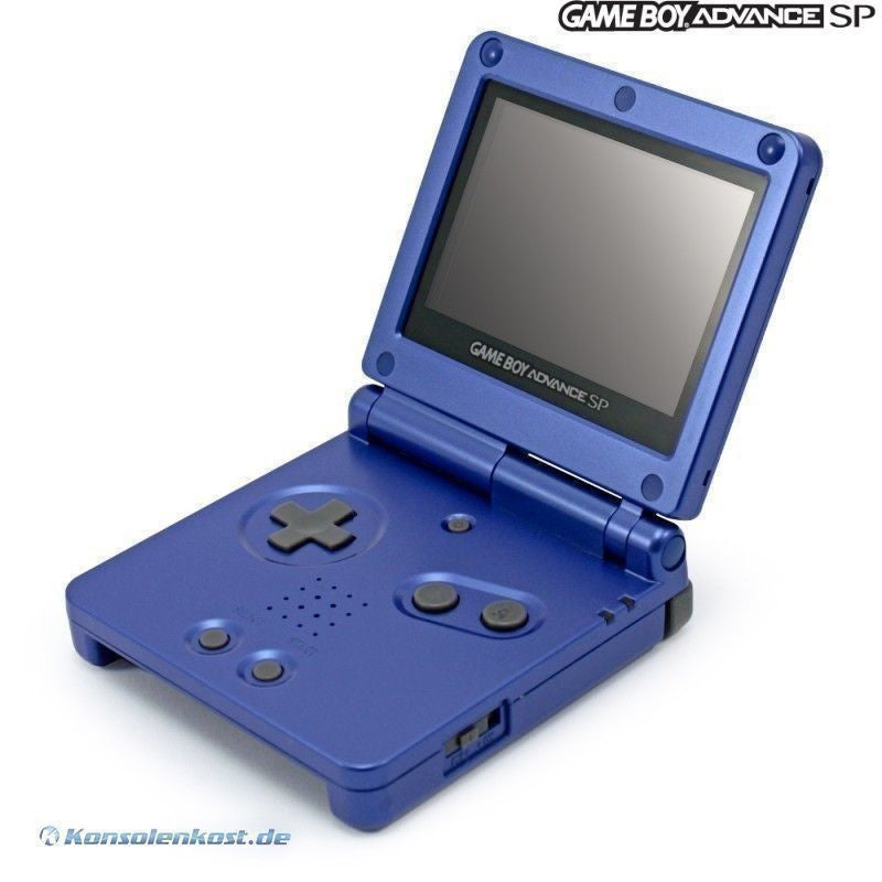 Konsole GBA SP + Netzteil blau