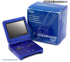 Konsole GBA SP + Netzteil blau