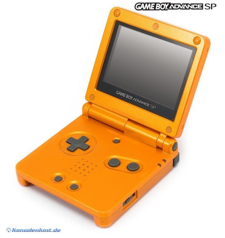 Konsole GBA SP + Netzteil Torchic Orange Pokemon Center Edition — Torchic Orange Pokemon Center Edition