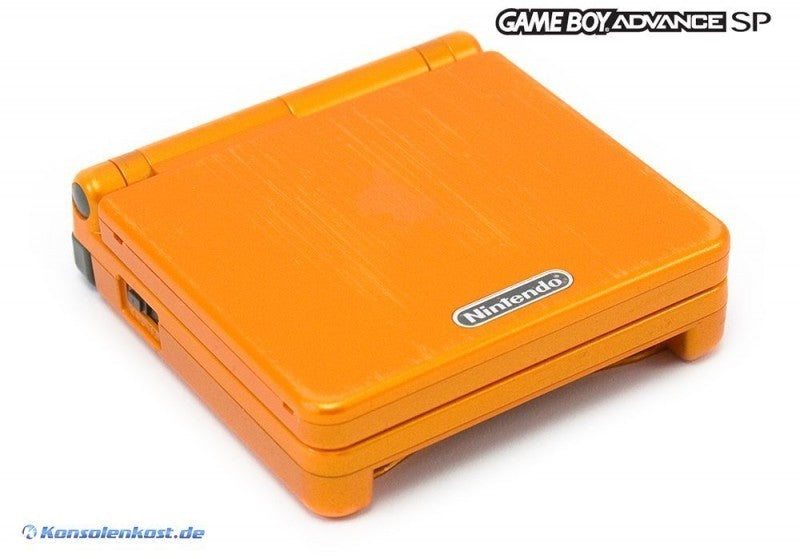 Konsole GBA SP + Netzteil Torchic Orange Pokemon Center Edition — Torchic Orange Pokemon Center Edition