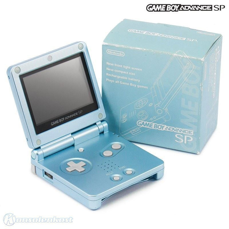 Konsole GBA SP Pearl Blue + Netzteil (JP)