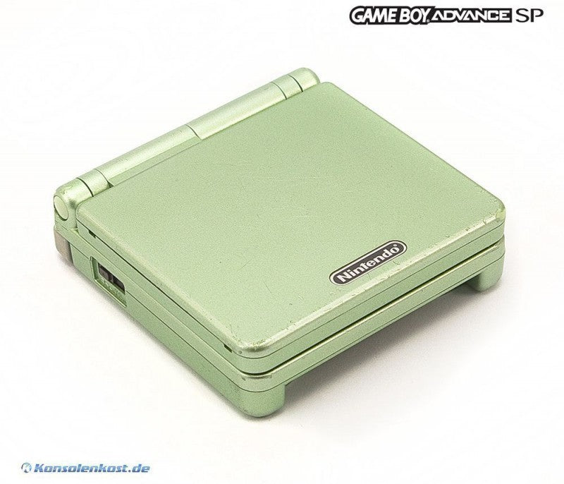 Konsole GBA SP Pearl Green / grün + Netzteil — Limited Edition