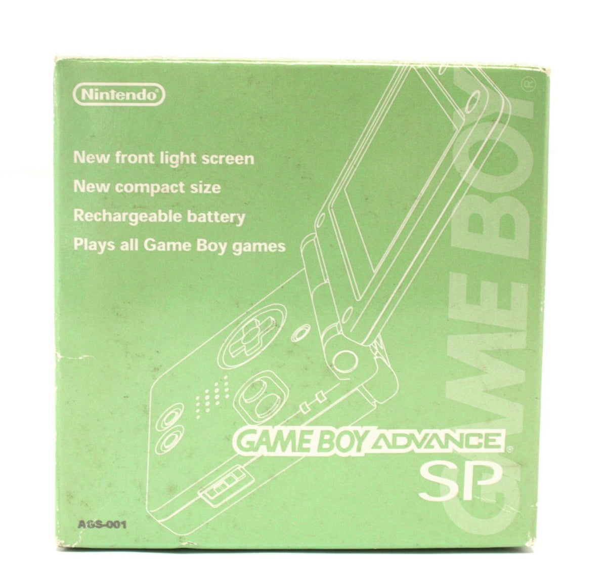 Konsole GBA SP Pearl Green + Netzteil (JP)