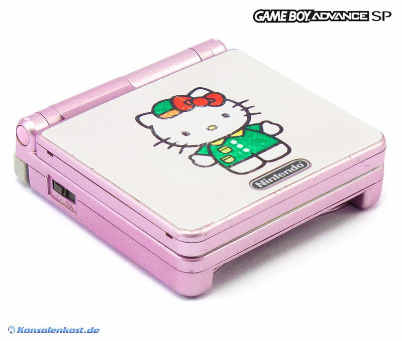 Konsole GBA SP Custom Design Hello Kitty pink + Netzteil