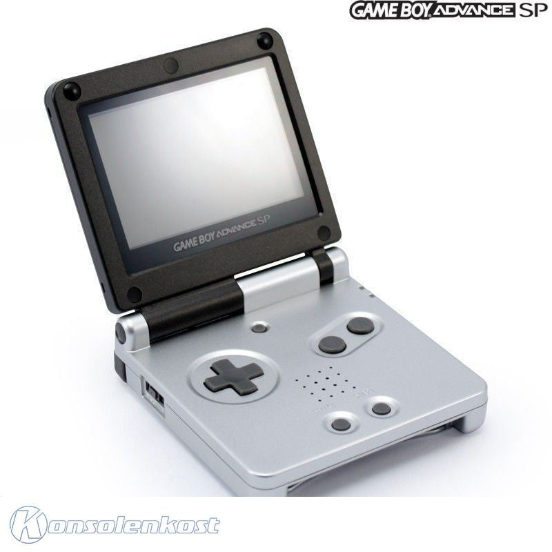 Konsole GBA SP Platinum Onyx + Netzteil