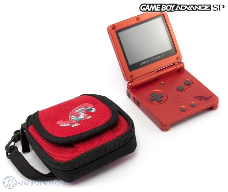 Konsole GBA SP Pokemon Groudon Edition + Original Tasche + Netzteil — Pokemon Groudon Edition