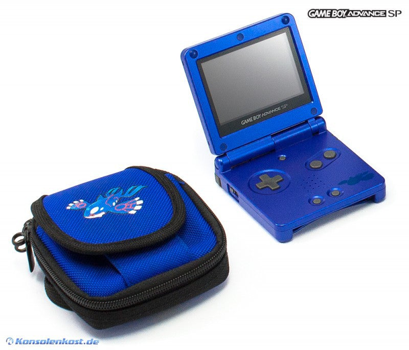 Konsole GBA SP Pokemon Kyogre Edit. + Netzteil + Original Tasche
