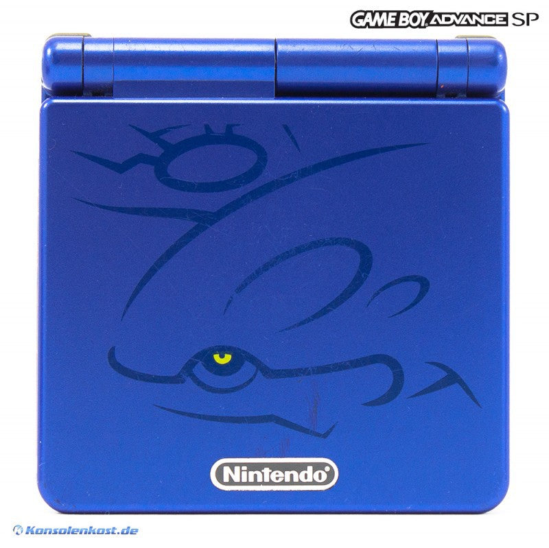 Konsole GBA SP Pokemon Kyogre Edit. + Netzteil + Original Tasche