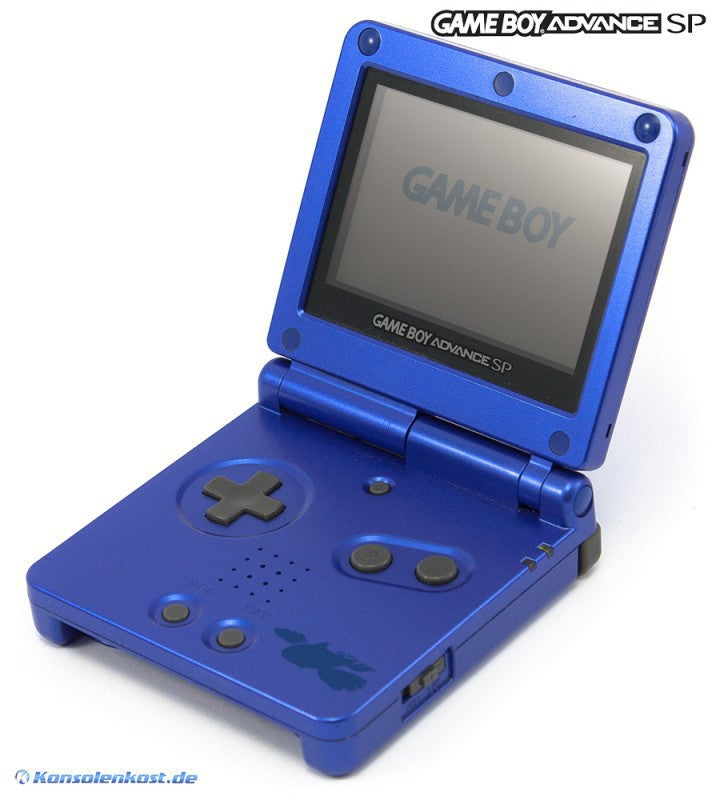 Konsole GBA SP Pokemon Saphir Limited Super Pak Edition + Spiel + Tasche + Zubehör — Pokemon Saphir Limited Super Pak Edition