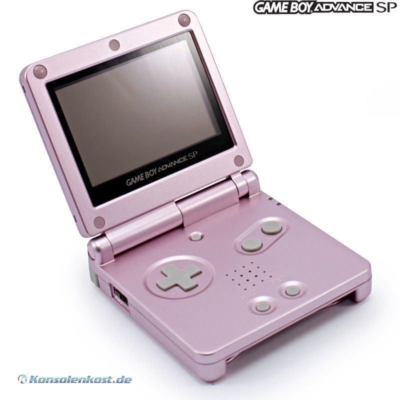 Konsole GBA SP rosa - pink + Netzteil