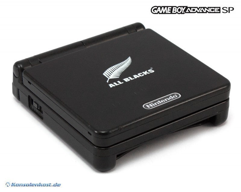 Konsole GBA SP schwarz All Blacks Edition + Netzteil — schwarz All Blacks Edition