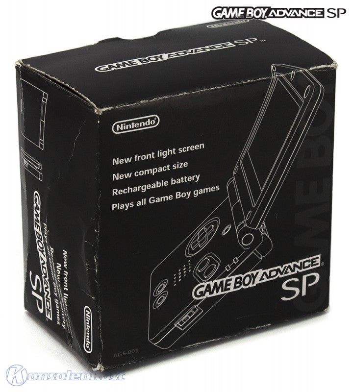 Konsole GBA SP schwarz + Netzteil (HK)