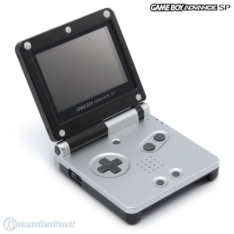 Konsole GBA SP Schwarz-silber inkl. Netzteil
