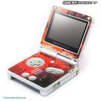 Konsole GBA SP silber Custom Design Batman + Netzteil