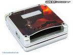 Konsole GBA SP silber Custom Design Batman + Netzteil