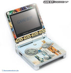 Konsole GBA SP silber Custom Design Star Wars Yoda + Netzteil