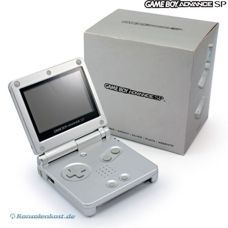 Konsole GBA SP silber + Netzteil
